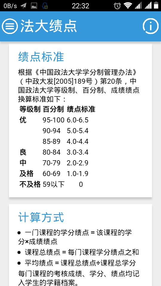 法大绩点