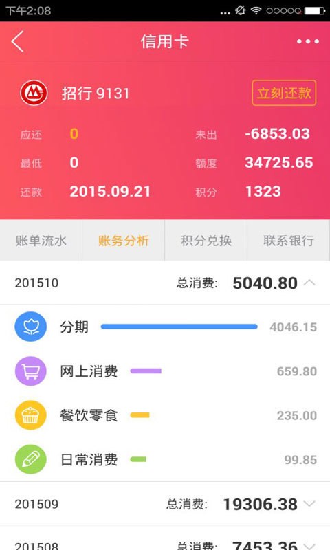 信用卡还款提醒